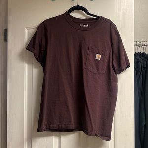maroon carhartt t shirt